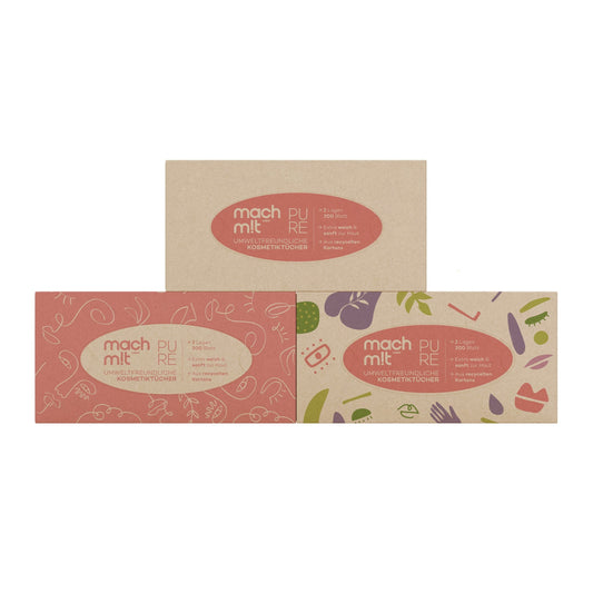 mach m!t PURE Kosmetiktücher Box - Vorratspack