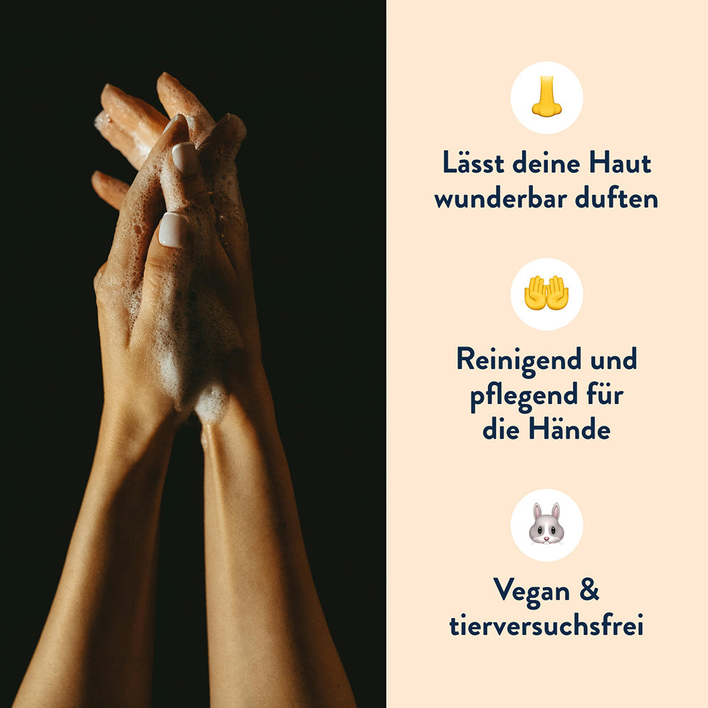 Reinigt, pflegt und duftet