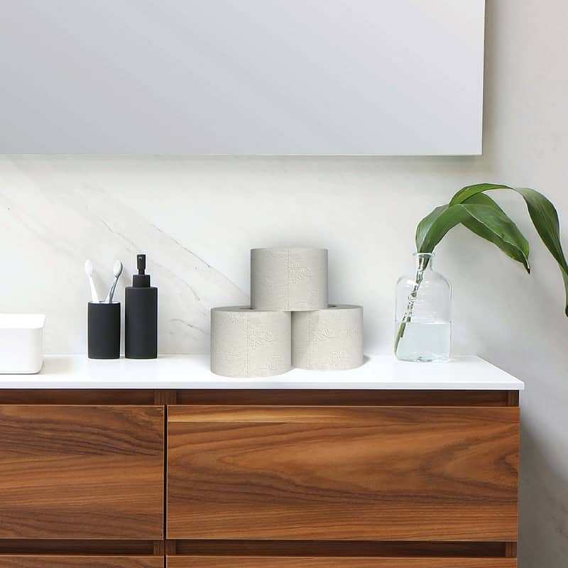 Toilettenpapier im Badezimmer