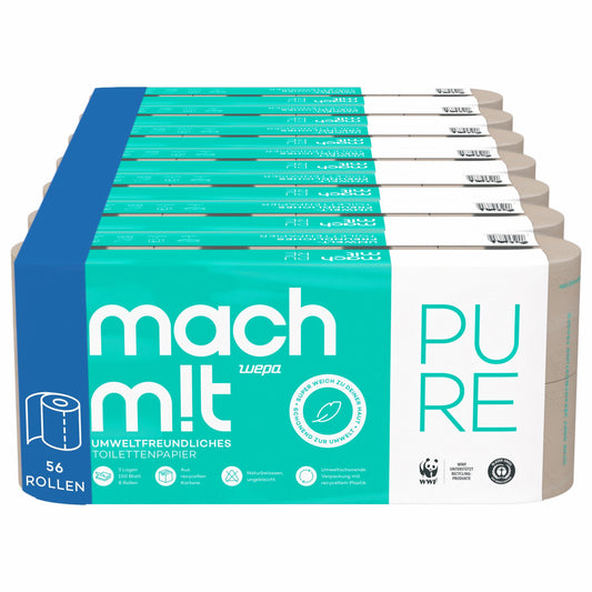 mach m!t PURE Toilettenpapier 3-lagig - Vorratspack