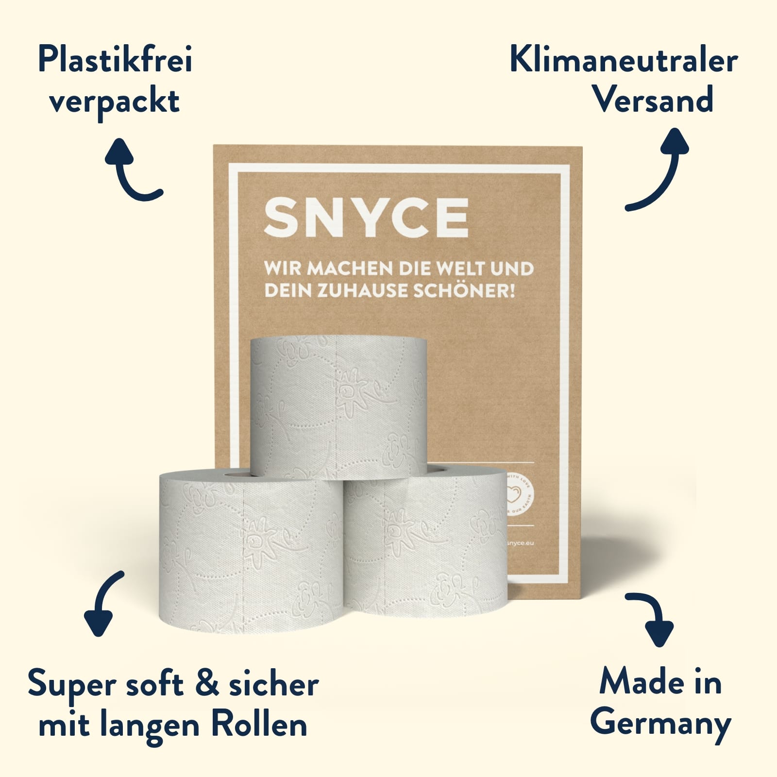 Vorteile des Plain White Toilettenpapiers