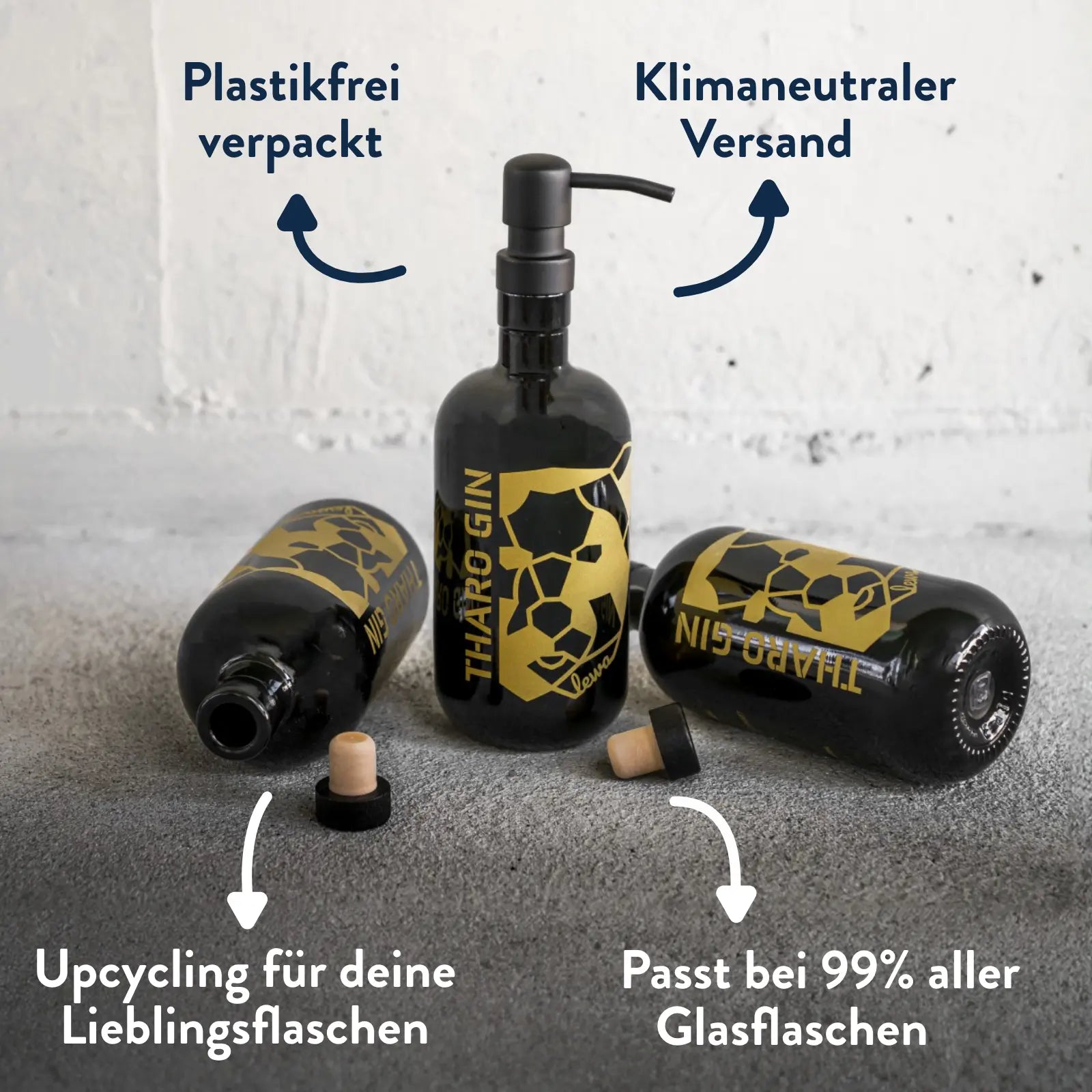 Passend für die meisten Flaschen