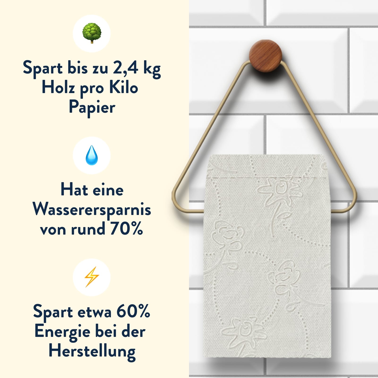 Nachhaltige Vorteile des Toilettenpapiers
