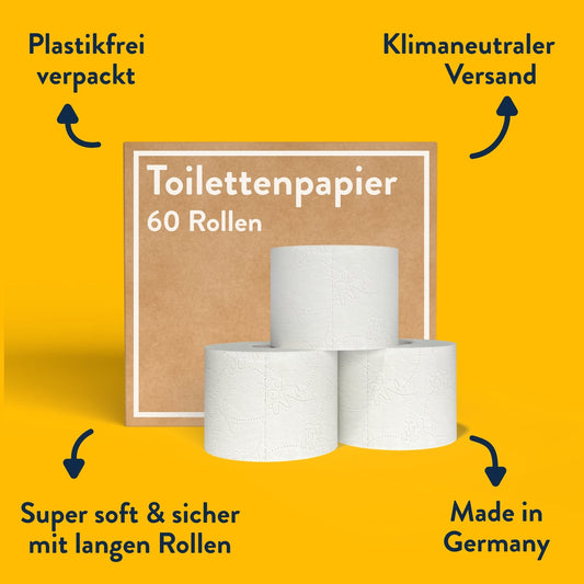 Toilettenpapier Vorratspackung - 60 Rollen