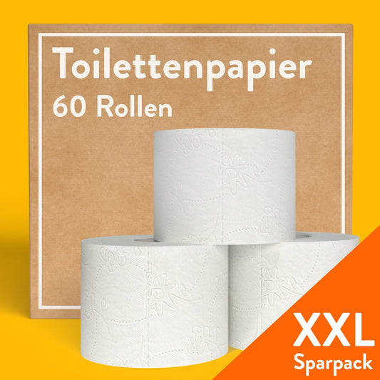 Toilettenpapier Vorratspackung - 60 Rollen
