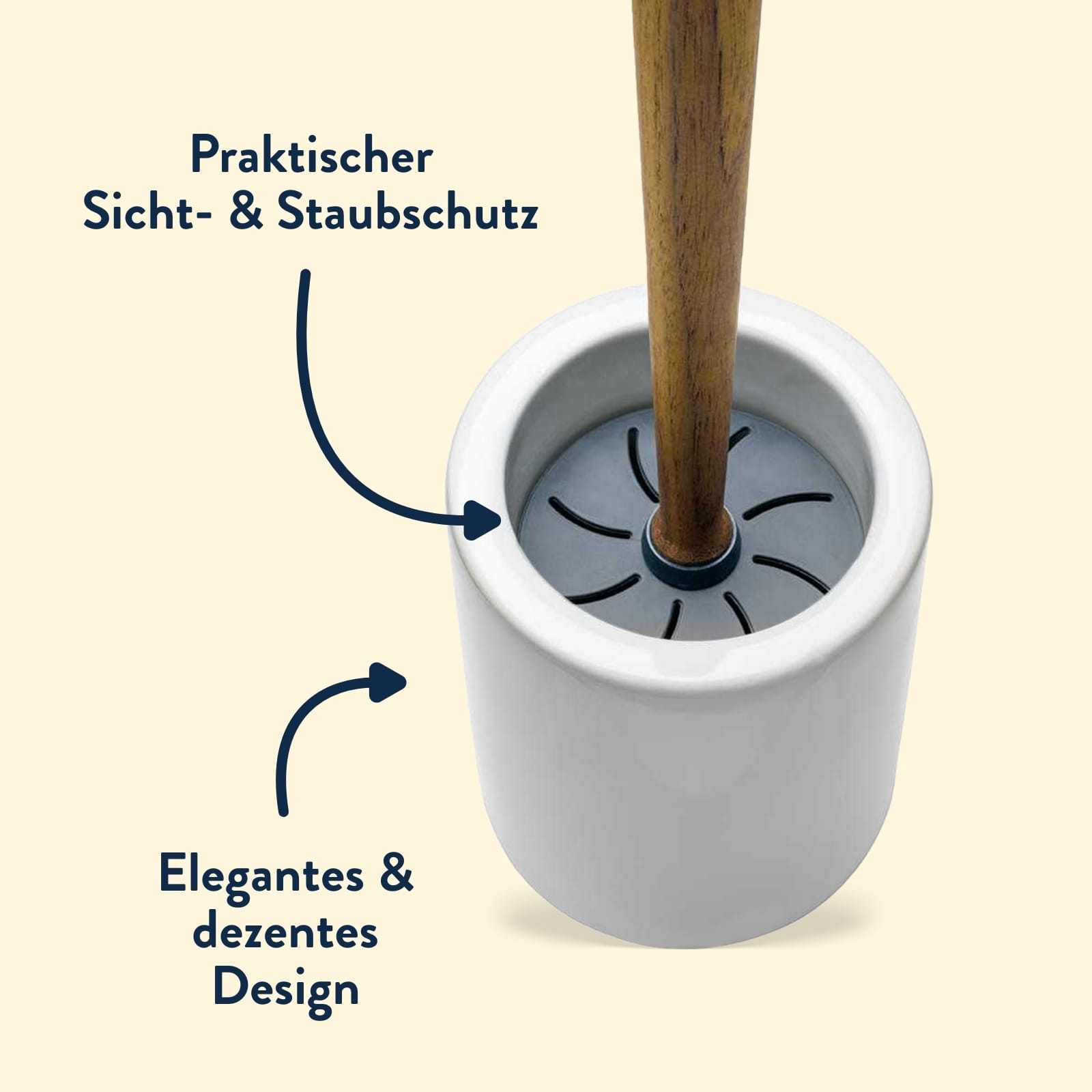 Gummilamellen für gründliche Reinigung