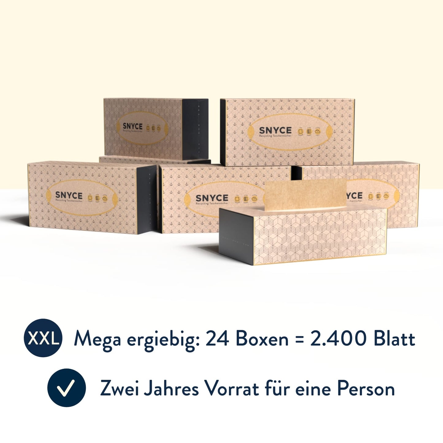 Taschentücher in der Design-Box