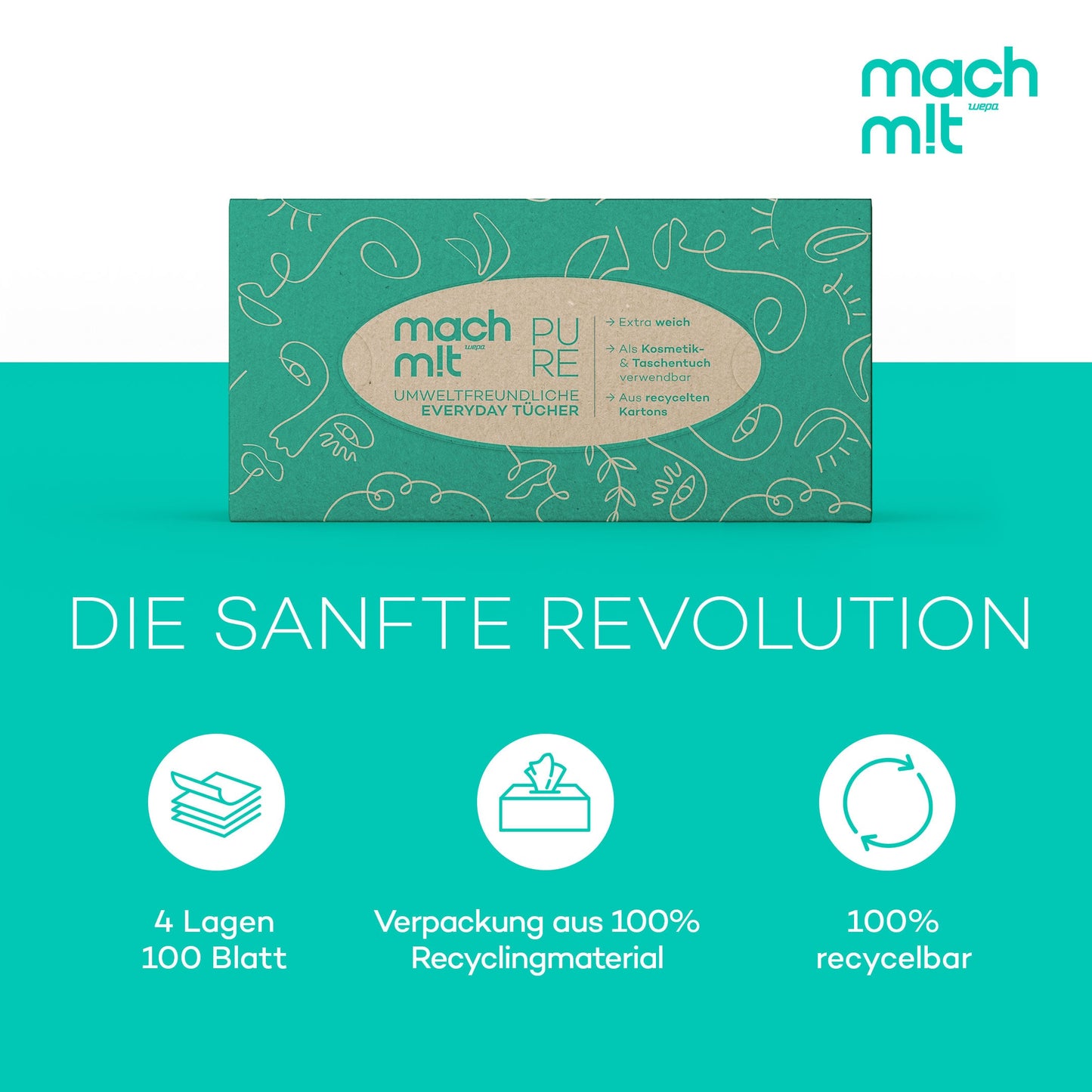 mach m!t PURE Everyday Tücher Box