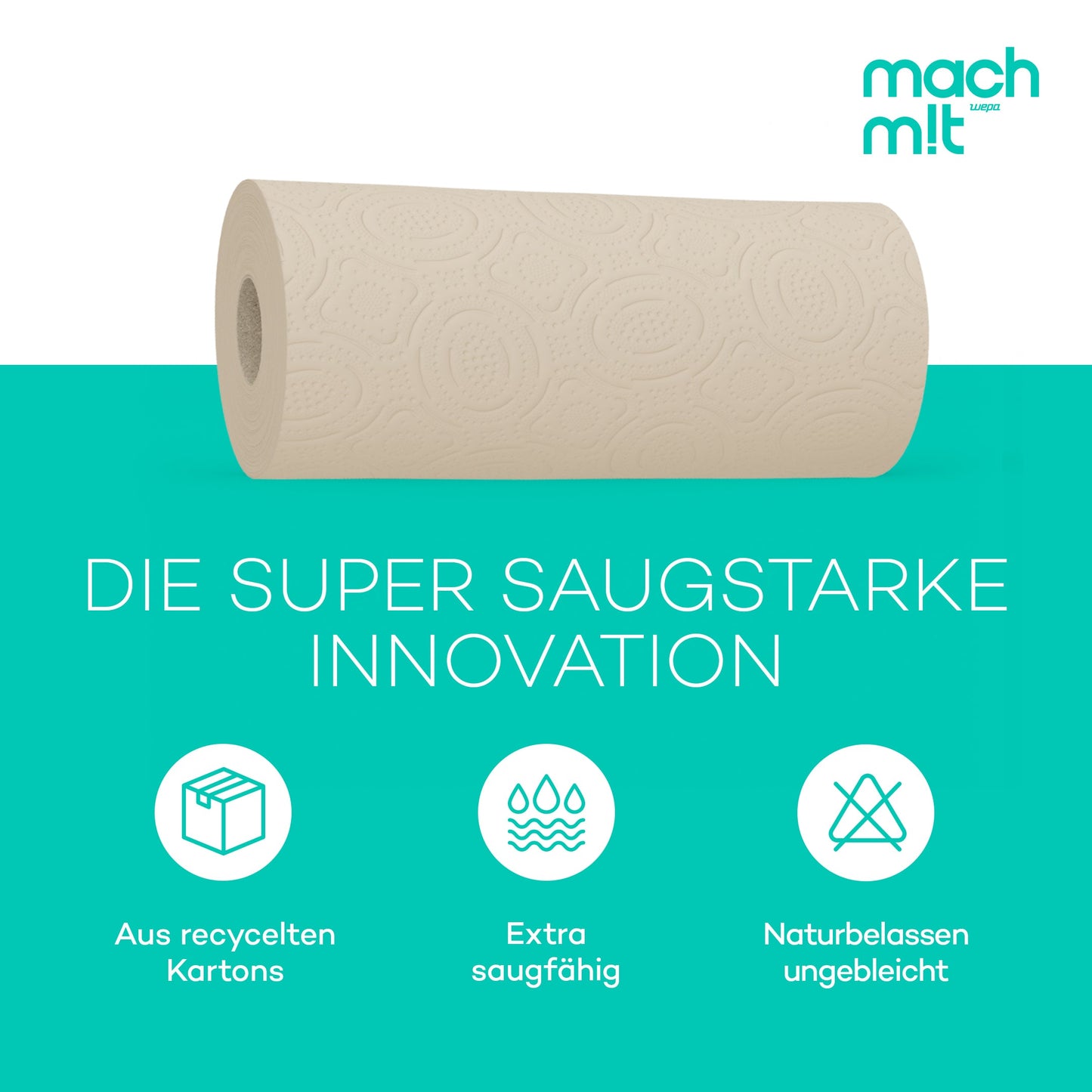 mach m!t PURE Küchenrolle 3-lagig - Vorratspack