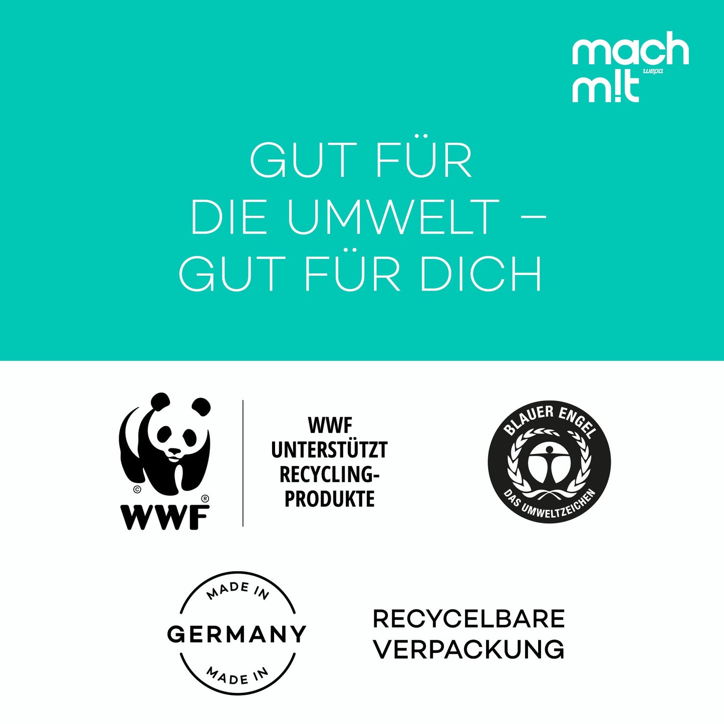 mach m!t PURE Toilettenpapier 3-lagig - Vorratspack